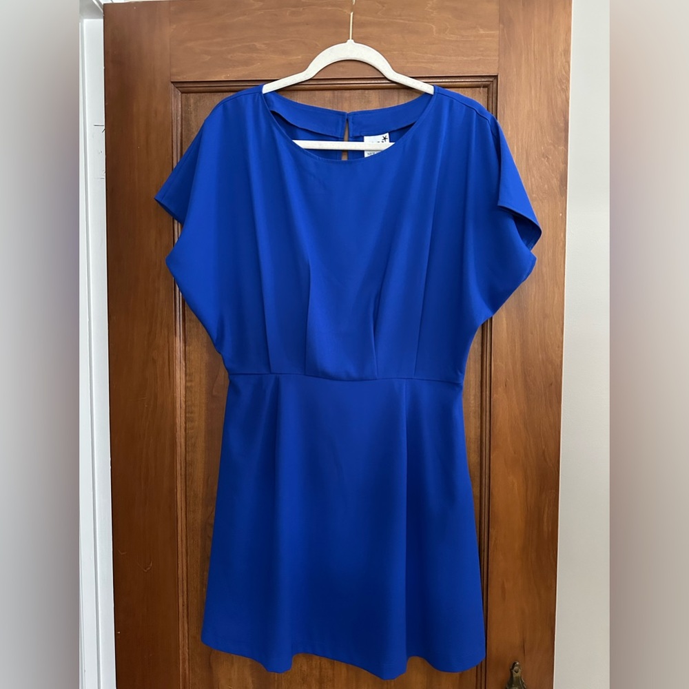 Chic Royal Blue Midi Dress